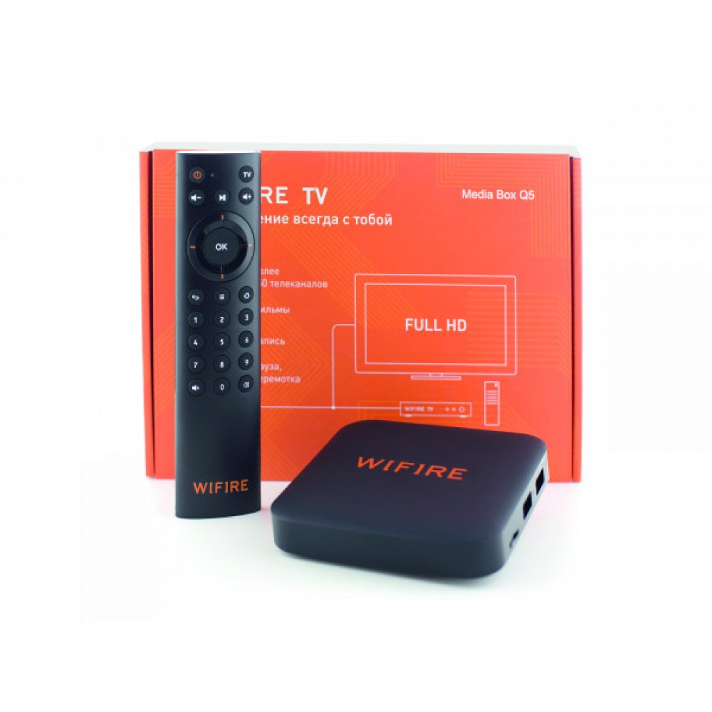 Медиацентр Wifire TV Media Box Q5 купить по выгодной цене в  интернет-магазине СМАРТЕН. Безлимитный интернет 3G/4G+ Мегафон, МТС,  Билайн, TELE2,Ростелеком, Yota